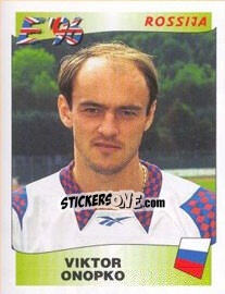 Cromo Viktor Onopko - UEFA Euro England 1996 - Panini