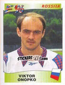 Sticker Viktor Onopko - UEFA Euro England 1996 - Panini