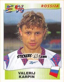 Sticker Valeri Karpin - UEFA Euro England 1996 n. 265 - Panini