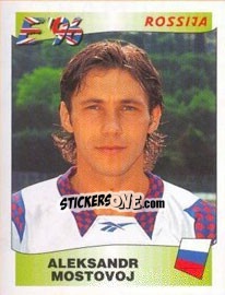 Sticker Aleksandr Mostovoi - UEFA Euro England 1996 n. 267 - Panini