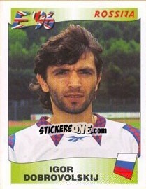 Sticker Igor Dobrovolskij - UEFA Euro England 1996 - Panini