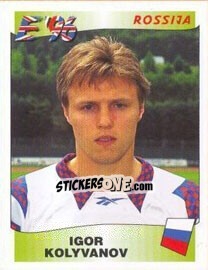 Figurina Igor Kolyvanov - UEFA Euro England 1996 - Panini