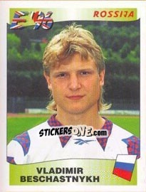 Sticker Vladimir Beschastnykh - UEFA Euro England 1996 n. 271 - Panini