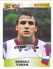 Figurina Sergei Yuran - UEFA Euro England 1996 - Panini