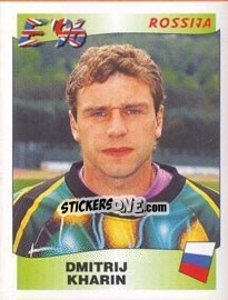 Sticker Dmitri Kharin - UEFA Euro England 1996 n. 274 - Panini