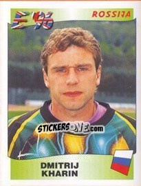 Cromo Dmitri Kharin - UEFA Euro England 1996 - Panini