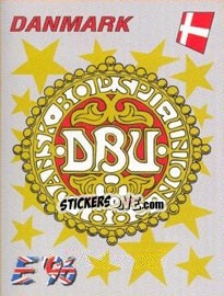 Figurina Danmark badge - UEFA Euro England 1996 - Panini