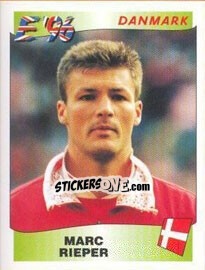 Sticker Marc Rieper - UEFA Euro England 1996 n. 280 - Panini