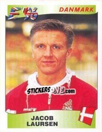 Cromo Jacob Laursen - UEFA Euro England 1996 n. 282 - Panini