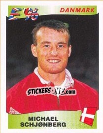Figurina Michael Schjønberg - UEFA Euro England 1996 n. 284 - Panini