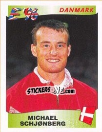 Sticker Michael Schjønberg - UEFA Euro England 1996 - Panini