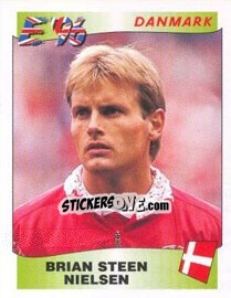 Cromo Brian Steen Nielsen - UEFA Euro England 1996 n. 285 - Panini