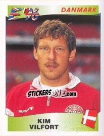Figurina Kim Vilfort - UEFA Euro England 1996 n. 286 - Panini