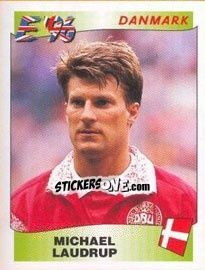 Sticker Michael Laudrup - UEFA Euro England 1996 n. 287 - Panini