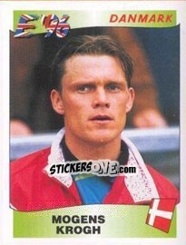 Figurina Mogens Krogh - UEFA Euro England 1996 - Panini