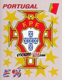 Sticker Portugal badge - UEFA Euro England 1996 n. 295 - Panini