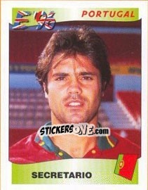 Figurina Secretario - UEFA Euro England 1996 n. 298 - Panini