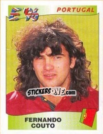 Sticker Fernando Couto - UEFA Euro England 1996 n. 299 - Panini