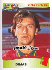 Sticker Dimas - UEFA Euro England 1996 n. 303 - Panini