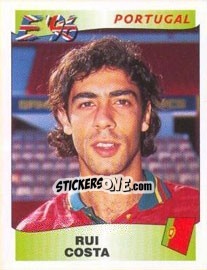 Sticker Rui Costa - UEFA Euro England 1996 n. 308 - Panini