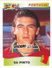 Sticker Sa Pinto - UEFA Euro England 1996 n. 309 - Panini