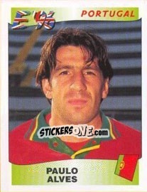 Figurina Paulo Alves - UEFA Euro England 1996 - Panini