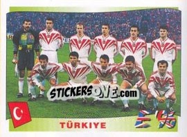 Sticker Türkiye team - UEFA Euro England 1996 n. 316 - Panini