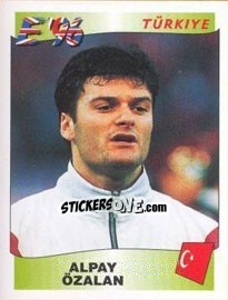 Figurina Alpay Özalan - UEFA Euro England 1996 - Panini