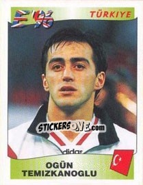 Sticker Ogün Temizkanoglu - UEFA Euro England 1996 n. 321 - Panini
