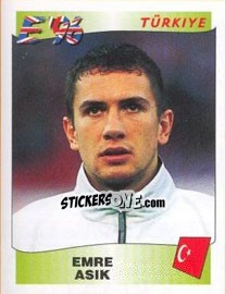 Sticker Emre Asik - UEFA Euro England 1996 - Panini
