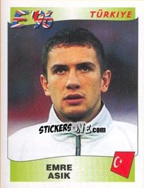 Sticker Emre Asik - UEFA Euro England 1996 n. 323 - Panini