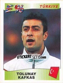 Sticker Tolunay Kafkas - UEFA Euro England 1996 - Panini