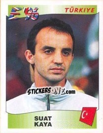 Sticker Suat Kaya - UEFA Euro England 1996 n. 329 - Panini