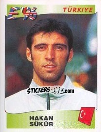 Sticker Hakan Sükür - UEFA Euro England 1996 n. 331 - Panini