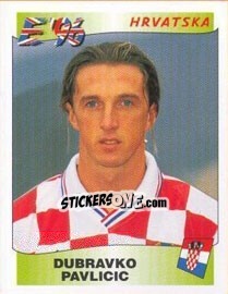 Sticker Dubravko Pavlicic - UEFA Euro England 1996 n. 341 - Panini