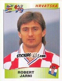 Sticker Robert Jarni - UEFA Euro England 1996 n. 342 - Panini
