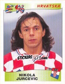 Figurina Nikola Jurcevic - UEFA Euro England 1996 - Panini