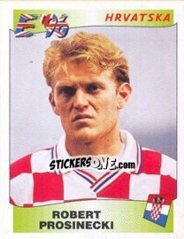 Figurina Robert Prosinecki - UEFA Euro England 1996 - Panini