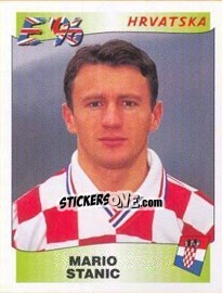Sticker Mario Stanic - UEFA Euro England 1996 n. 352 - Panini