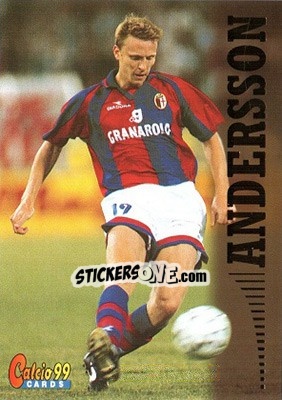Sticker Kennet Andersson - Calcio Cards 1998-1999 n. 11 - Panini