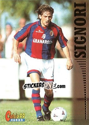 Sticker Giuseppe Signori - Calcio Cards 1998-1999 n. 15 - Panini