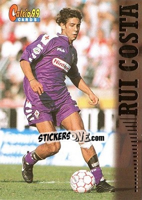 Sticker Rui Costa - Calcio Cards 1998-1999 n. 21 - Panini