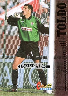 Sticker Francesco Toldo - Calcio Cards 1998-1999 n. 22 - Panini