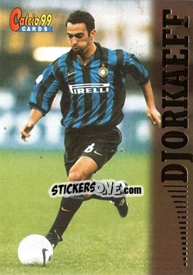 Sticker Youri Djorkaeff - Calcio Cards 1998-1999 n. 26 - Panini