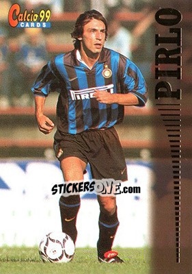 Sticker Andrea Pirlo - Calcio Cards 1998-1999 n. 30 - Panini