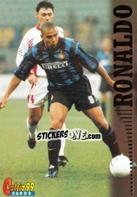 Sticker Ronaldo - Calcio Cards 1998-1999 n. 31 - Panini