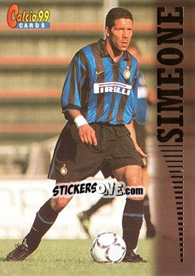 Sticker Diego Simeone - Calcio Cards 1998-1999 - Panini