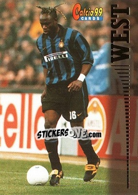 Sticker Taribo West - Calcio Cards 1998-1999 n. 34 - Panini