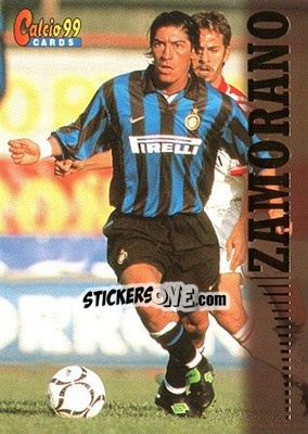 Sticker Ivan Zamorano - Calcio Cards 1998-1999 n. 36 - Panini