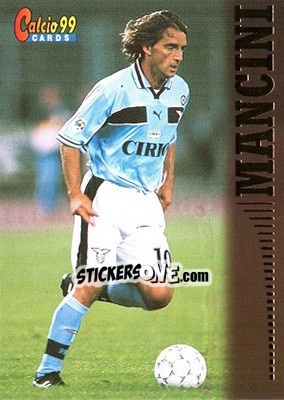 Sticker Roberto Mancini - Calcio Cards 1998-1999 n. 50 - Panini